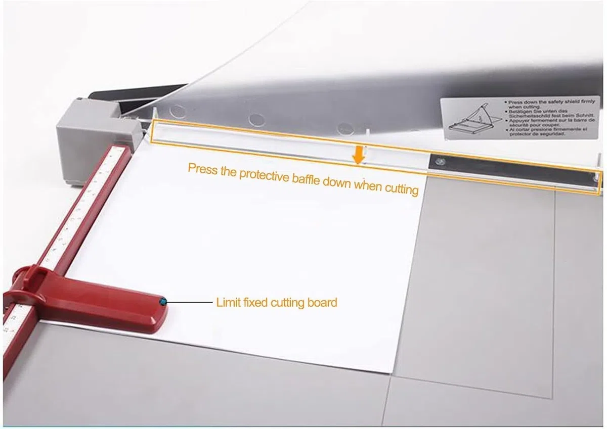 Papierschneider, Präzisions-Guillotine-Hebelschneider for Papier, Fotos, Bastelkarton usw. – Professioneller A4-Papierschneider