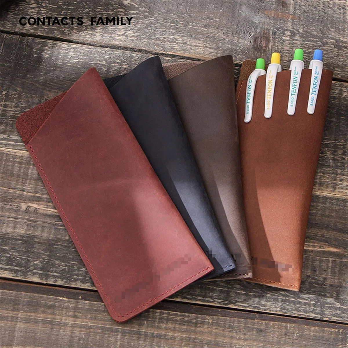 ACiyD Federmäppchen aus echtem Leder Federmäppchen Halter Multi Stifte Beutel Stift Schutzhülle für Junge Studenten (Color : Brown, Size : 17.3x7.6cm) (Color : Sapphire, Size : 17.3x7.6cm)