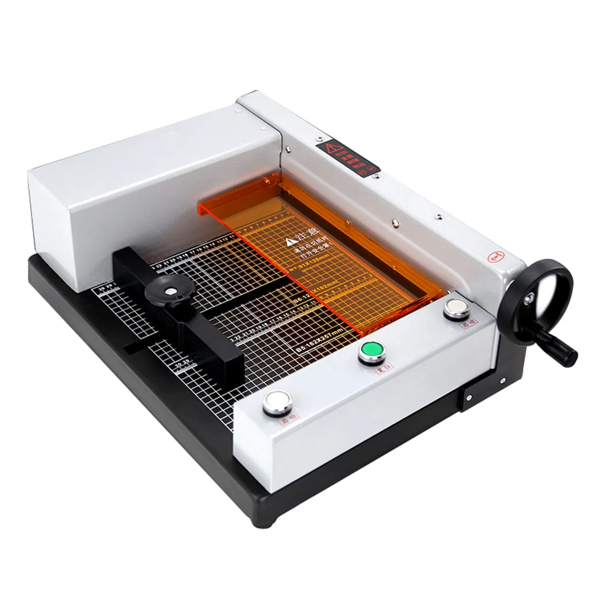 Elektrischer Papierschneider, robuster automatischer Trimmer für Karton, Leder und mehr, schneidet bis zu 40 mm, mit Gitterlinien, ideal für Büro, Zuhause und Schule