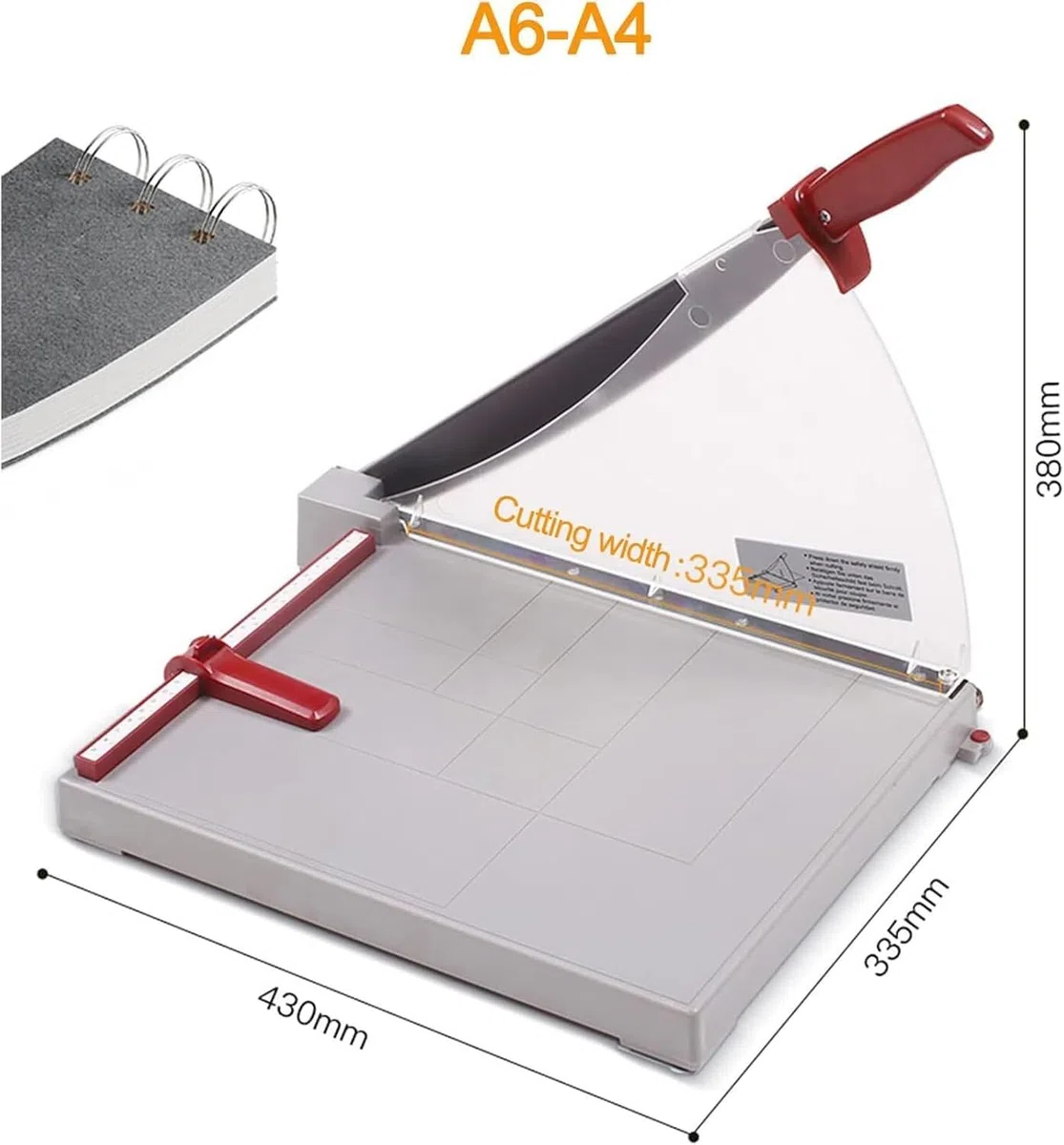 Papierschneider, Präzisions-Guillotine-Hebelschneider for Papier, Fotos, Bastelkarton usw. – Professioneller A4-Papierschneider