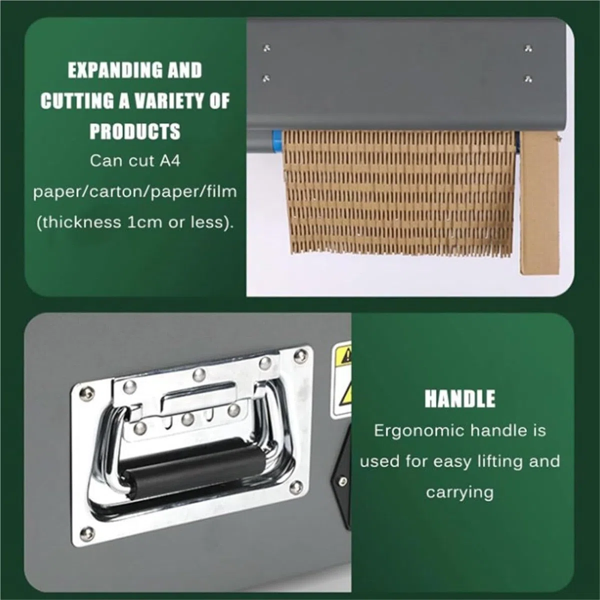 Papierschneidemaschine Umweltfreundlich, Papierpolstermaschine aus Wabenkarton, Schnittbreite 325 Mm, for Keramik, Kunstwerke, Tassen, Teller, Bilderrahmen