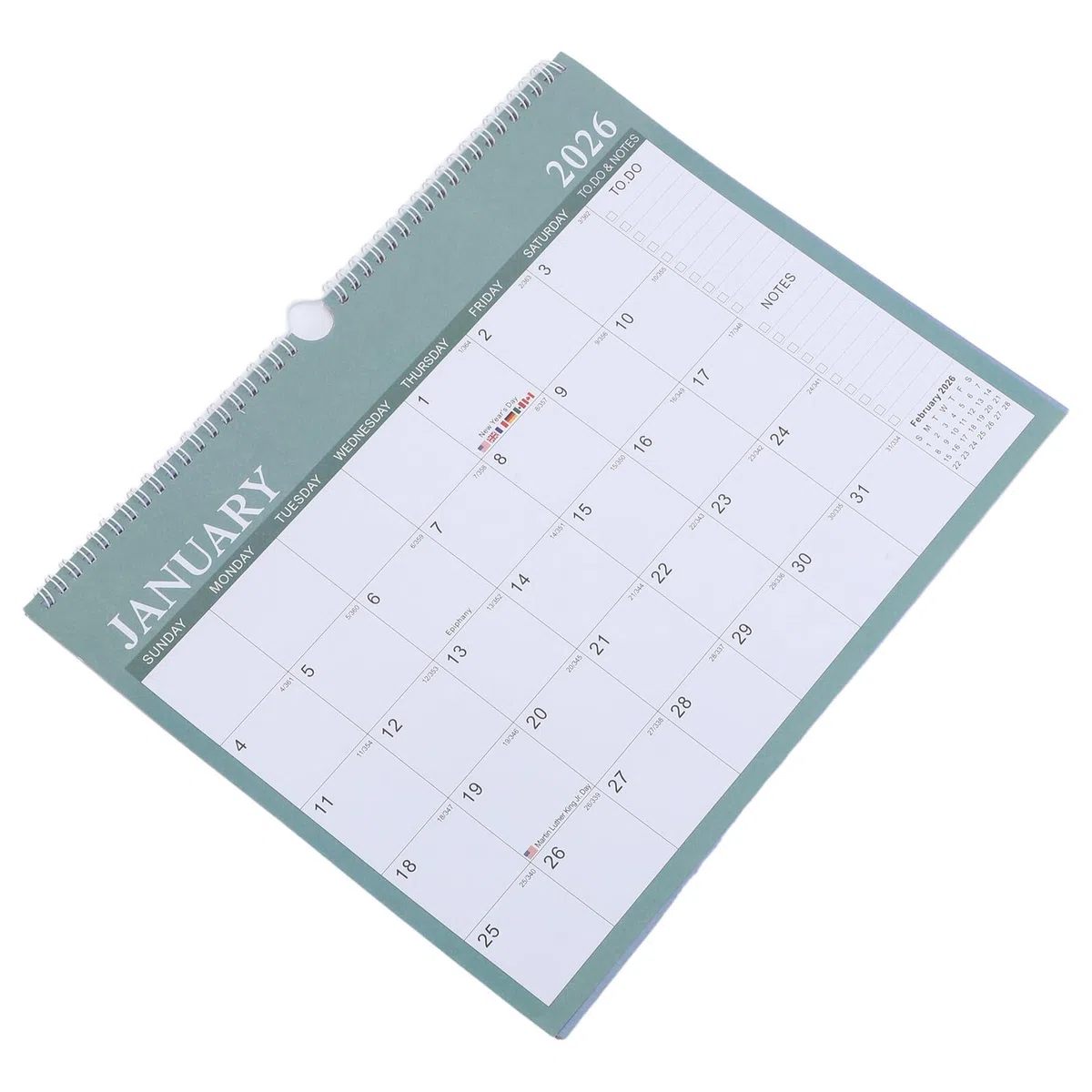 Alipis Querformat Wandkalender Monatsplaner Jahreskalender mit Internationalen Feiertagen für Homeoffice Planer mit Notizfeldern zum Aufhängen