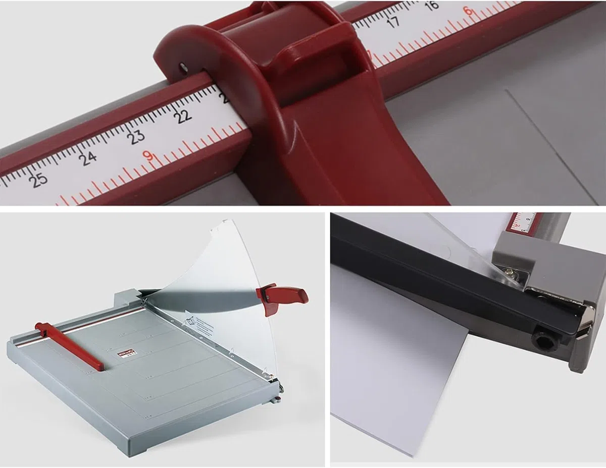 Papierschneider, Präzisions-Guillotine-Hebelschneider for Papier, Fotos, Bastelkarton usw. – Professioneller A4-Papierschneider