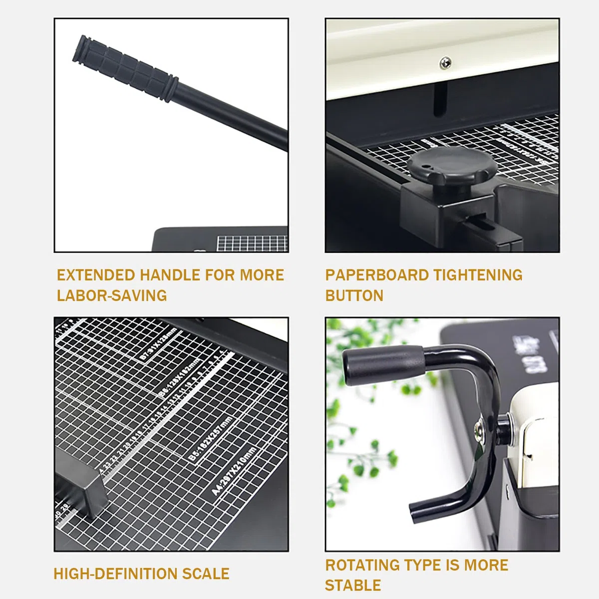 Tragbarer Schneideplotter, A4-Handarbeits-Guillotine, Positionierung + Kindersicherung + Schutzabdeckung, Papierschnittbreite: 310 Mm, Dicke: 40 Mm, Für Fotos, Karten, Etiketten,A