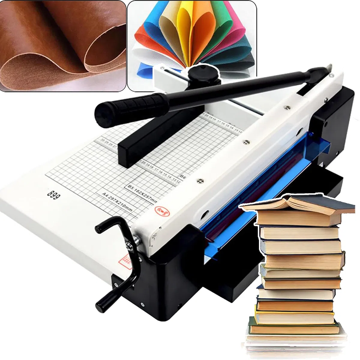 Tragbarer Schneideplotter, A4-Handarbeits-Guillotine, Positionierung + Kindersicherung + Schutzabdeckung, Papierschnittbreite: 310 Mm, Dicke: 40 Mm, Für Fotos, Karten, Etiketten,A