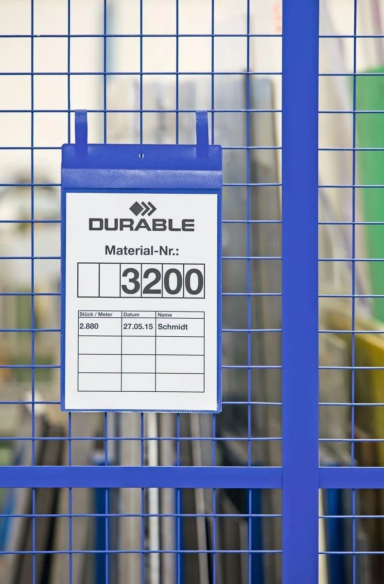 Durable Gitterboxtasche (A4 hoch) Packung à 50 Stück blau, 175007